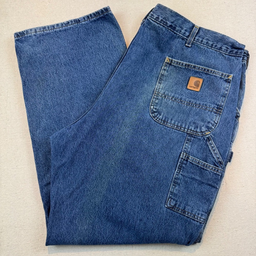 Carhartt 44x32 B13 DPS Carpenter Jeans Mens Blue Original Dungaree Fit Utility